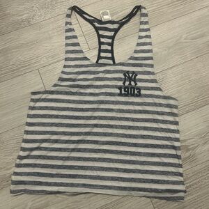 PINK Victoria's Secret Navy and White Striped Tank